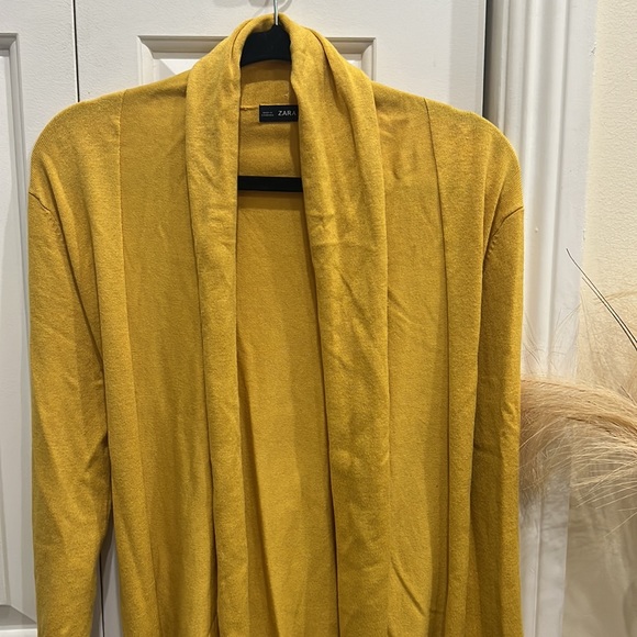 🧡ZARA KNIT Open Cardigan Sweater Belt - Picture 8 of 12